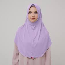 ZOYA HIJAB JILBAB INSTAN BERGO HUSNA CASUAL ZOYA ORI READY-UNGU MUDA 57