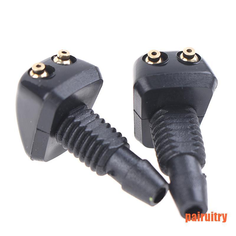 2 Pcs Nozzle Sprayer Wiper Kaca Depan Mobil Universal