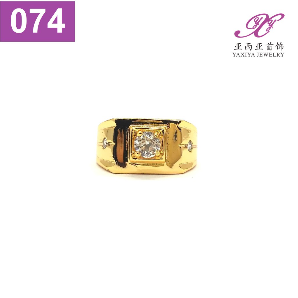 

Cincin Lapis emas Permata Perhiasan imitasi Yaxiya Jewelry 074