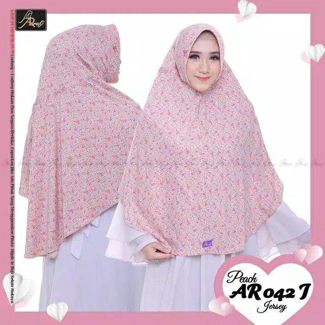 HIJAB/JILBAB/BERGO/INSTAN SYAR'I SERUT MOTIF BUNGA BY ARRAFI KODE AR 042 JUMBO