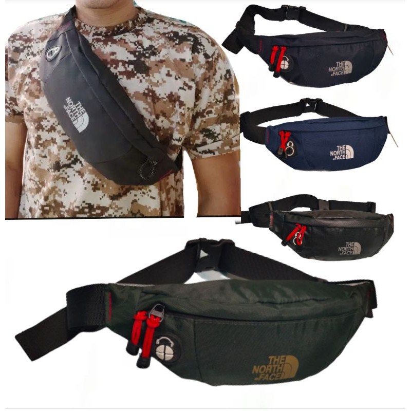 tas selempang pria waistbag tnf distro crossbody tas sepeda