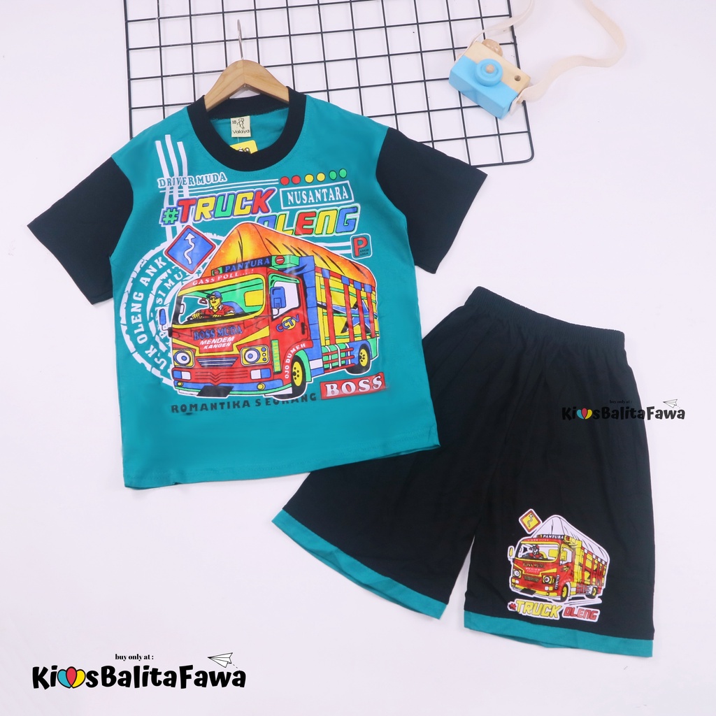 Set Cakka uk 7-8 Tahun / Murah Baju Anak Kaos Karakter Celana Lengan Pendek Laki Cowok Setelan