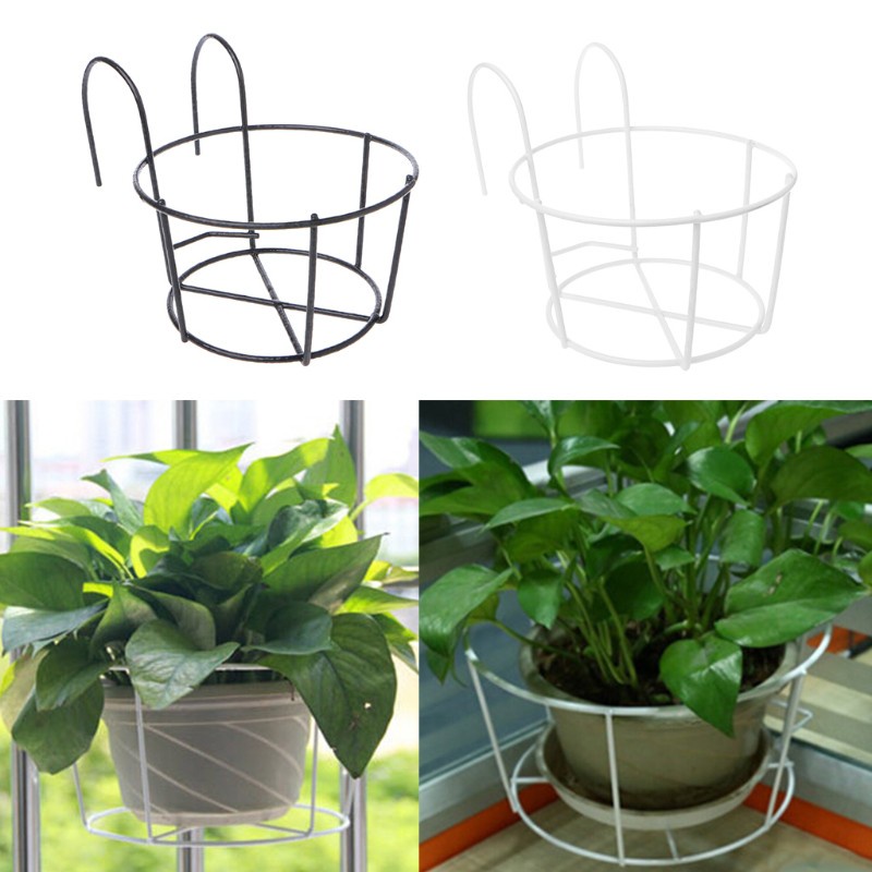 1PCS Outdoor Hanging Iron Basket Plant Iron Racks