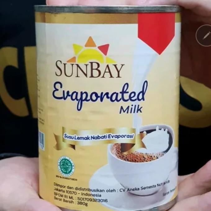 

BISA BAYAR DITEMPAT susu evaporasi SUNBAY - KHUSUS UTK HARGA 1 KARTON (ISI 48 PCS)
