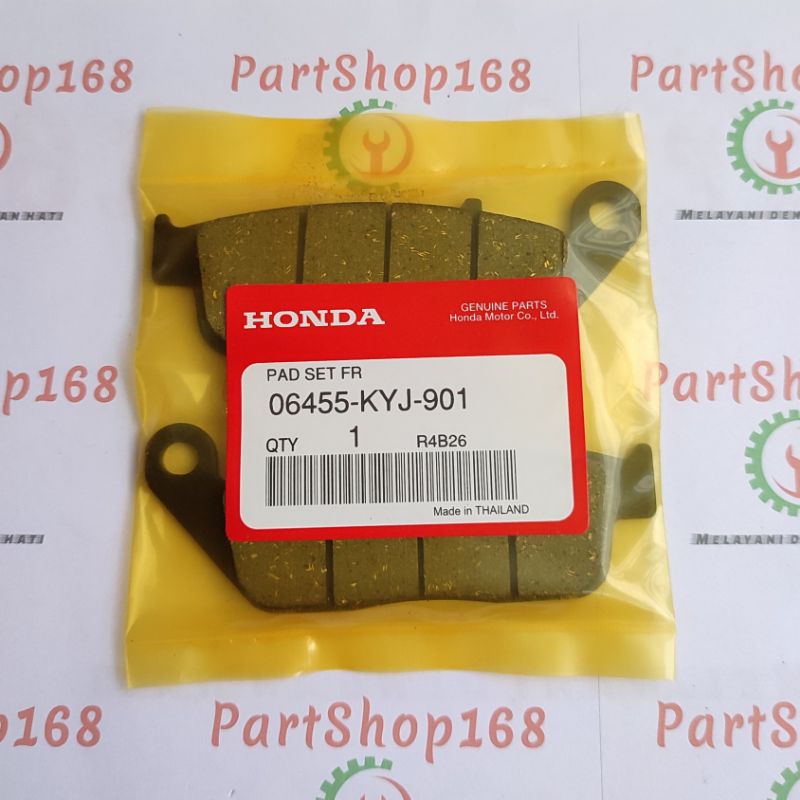 Dispad kampas rem cakram depan CBR250R CBR 250 Thailand CBU non ABS ori Thailand 06455-KYJ-901 dan B