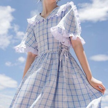 Skie Dress - Korean Fashion School Uniform Kawaii Ulzzang Style Kpop Kdrama Idol Sailor