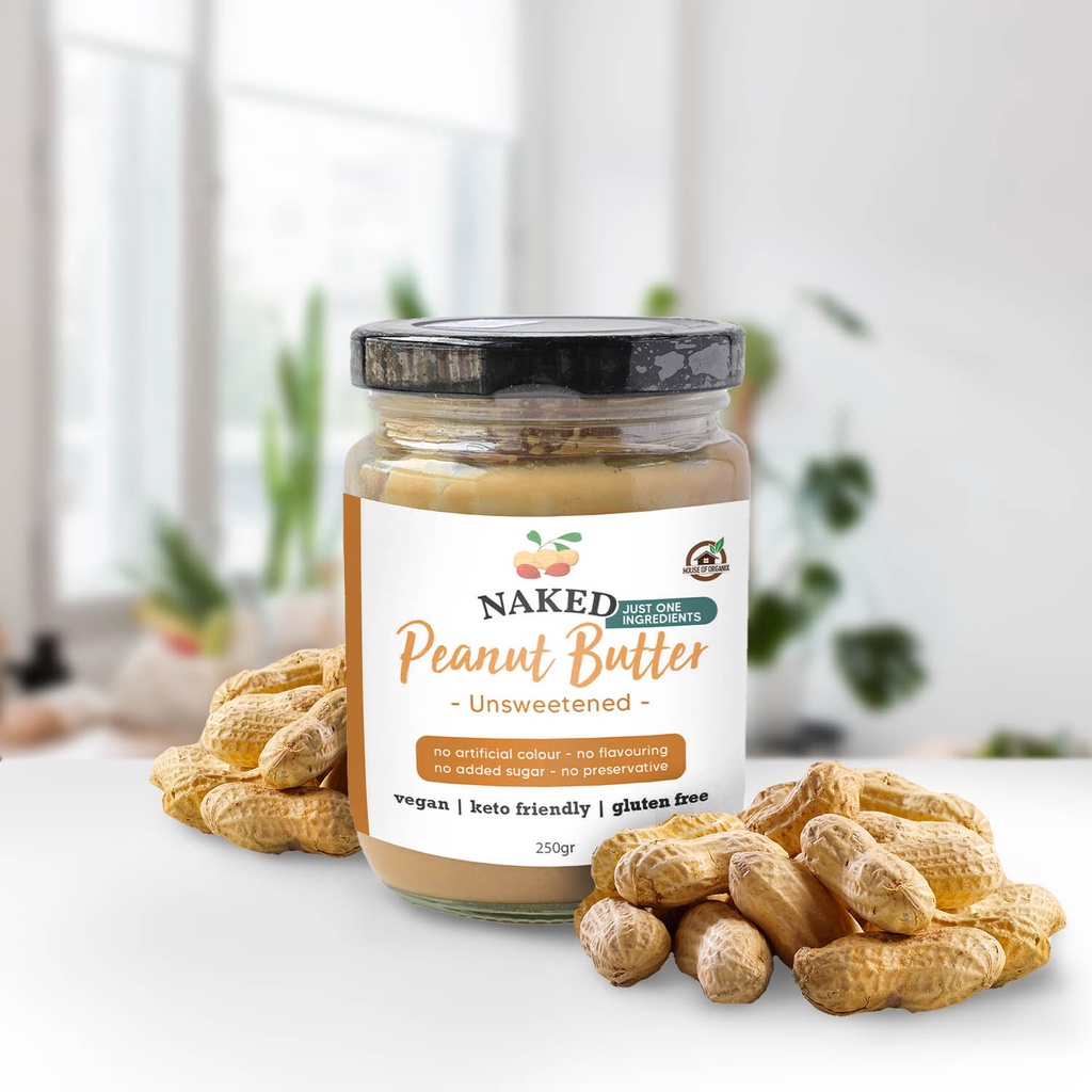 Naked Peanut Butter Unsweetened 250 Gr