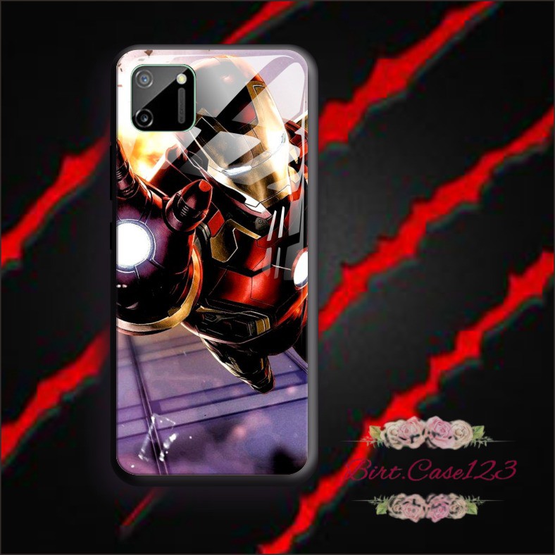 back case glass IRON MAN Realme C1 C2 C3 U1 2 3 5 5i 5s 6 X Xt C11 C15 C12 7 7i pro BC5000