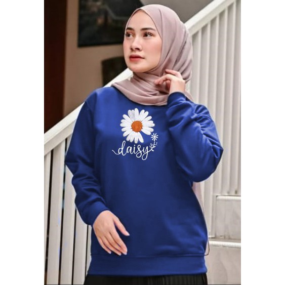 Kaos Lengan Panjang flowers / Kaos Sweatshirt / Atasan Wanita / Atasan Wanita Lengan Panjang / Atasa