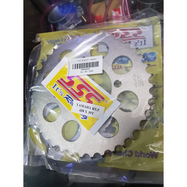 GEAR SSS 428 x 39 YAMAHA RXZ - JUPITER Z - FIZR - VEGA - RXKING RACING ORIGINAL ORI