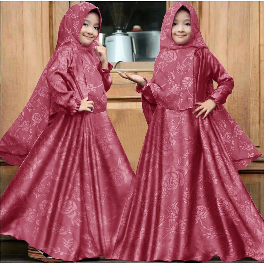 HOPYLOVY - GMS Gamis Anak Perempuan Baloteli Emboss Kids