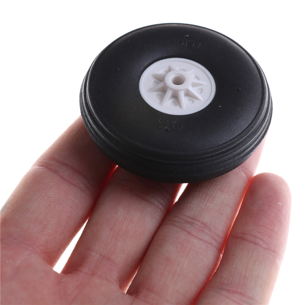 WONDERFUL 1pair Wholesale RC Airplane Replacement Accessories Plane Toy Parts Tail Wheel 1&quot; - 3&quot;Inch Rubber PU Black Hot Sale Plastic Hub