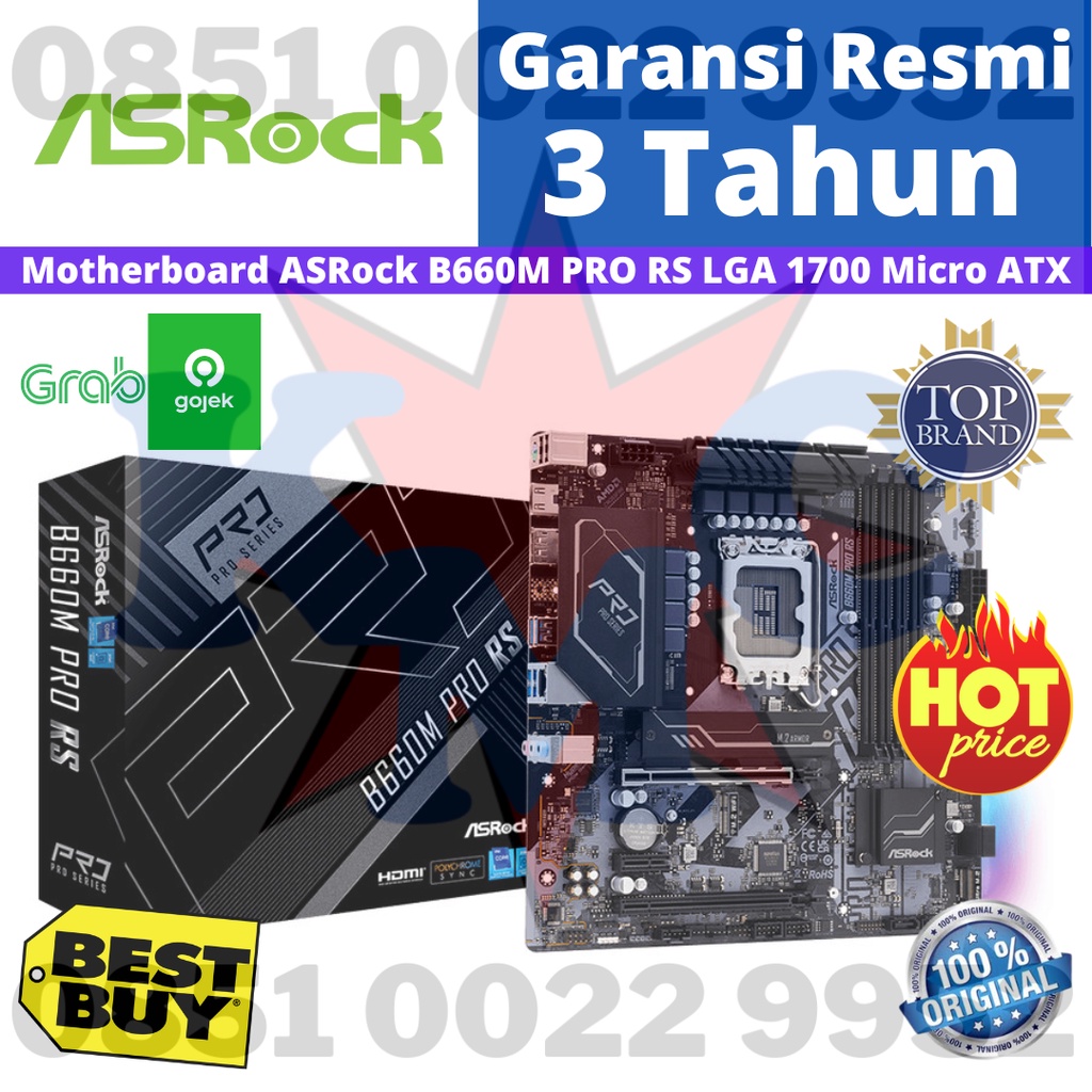 Motherboard ASROCK B660M Pro RS Intel B660 LGA 1700 Micro ATX