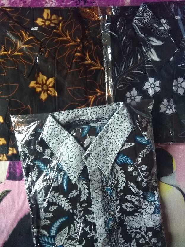 Bswart Batik Hrb026 Kenongo Hem Pendek Padi Pekalongan M L Xl Batik Pria Murah Modern Grosir