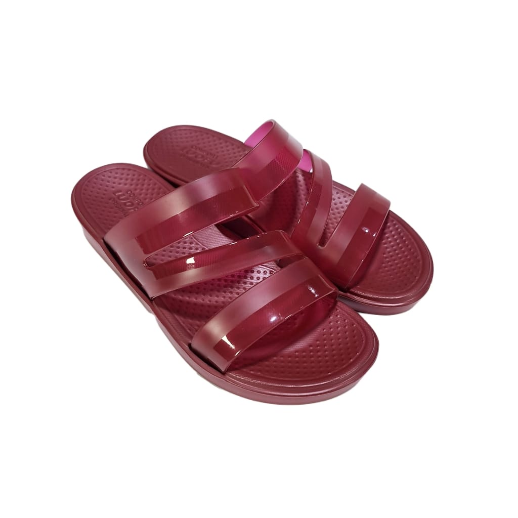 LUOFU ORIGINAL jelly sandal karet empuk murah selop cewek wanita sendal import E7169TKZ6W