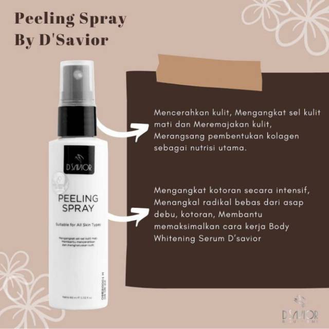 [Per Pc] D’Savior / Savior Peeling Spray Original BPOM