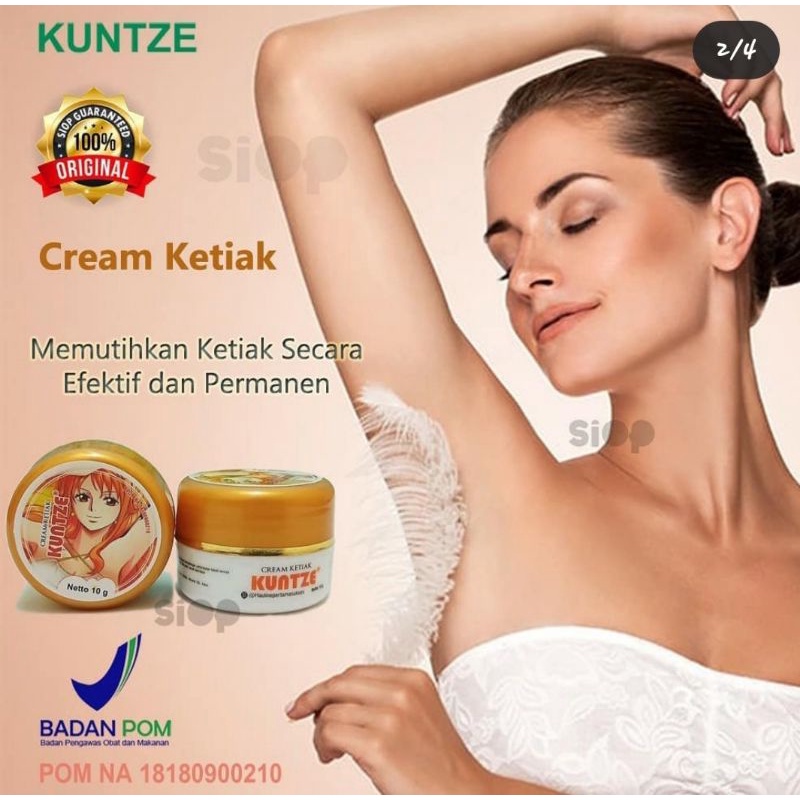CREAM KETIAK KUNTZE BPOM - krim ketiak & selangkangan kuntze BPOM