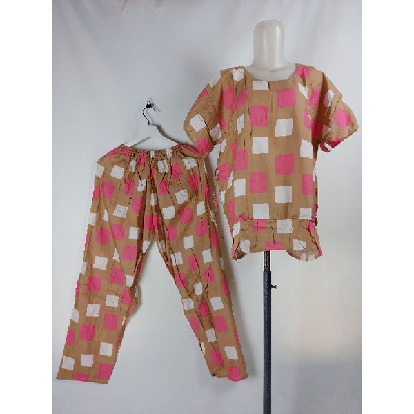 SETCEL JUMBO REMPEL XXL/SETELAN CELANA PANJANG XXL/SET BABBYDOLL XXL/PIYAMA XXL/BAJU TIDUR-G05