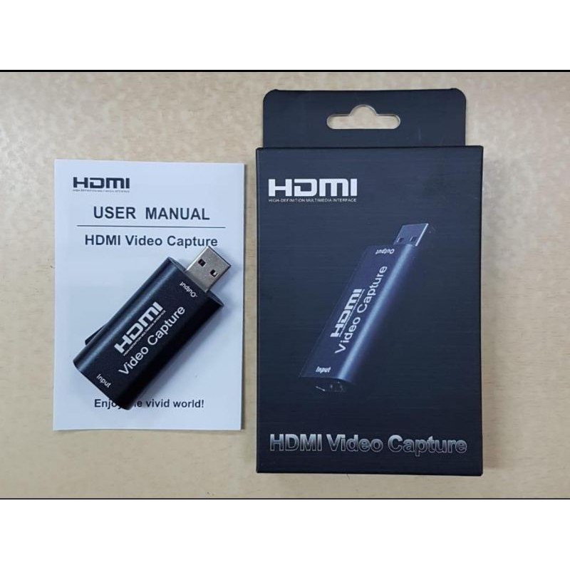HDMI Video Capture card 1080p input USB untuk streaming, live meeting