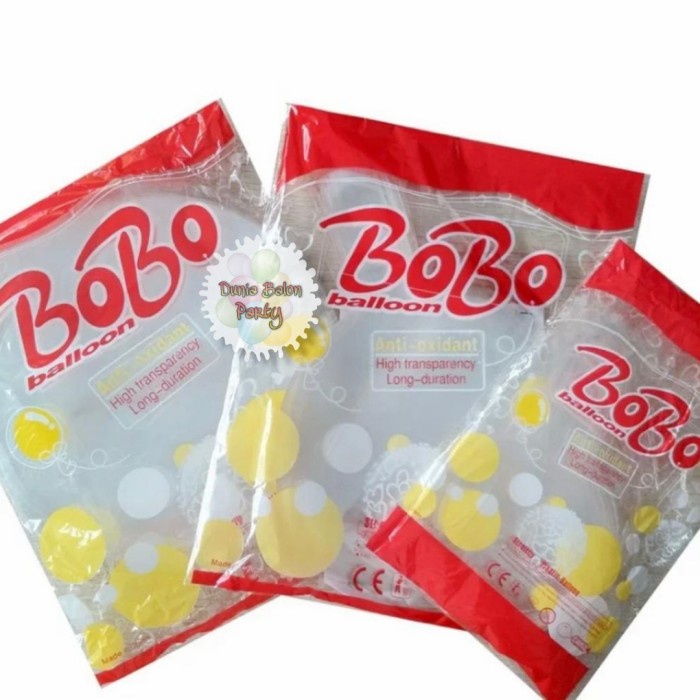 Balon Bobo PVC 36inch / Balon Transprant / Balon Bening Perpack Isi 50