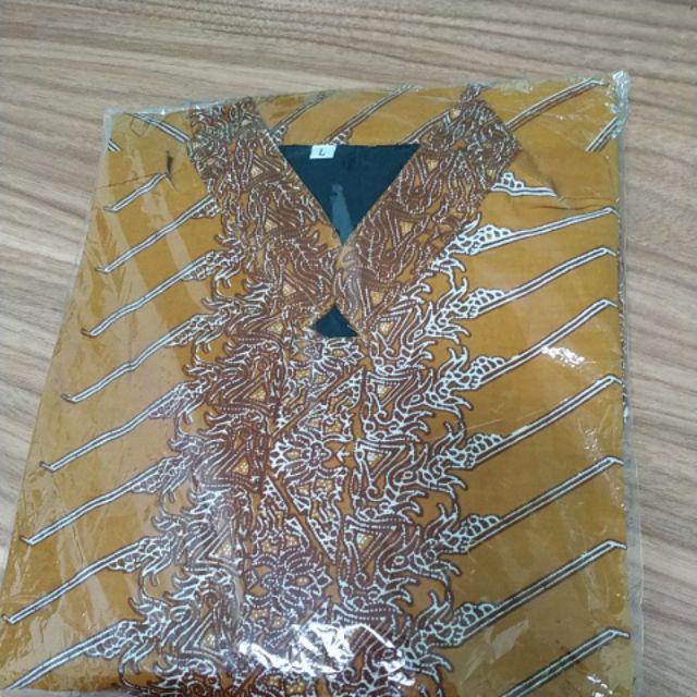 Koko Tantrum Modang Kuning Kemeja Batik Pria Full Furing Katun Primisima Batik Solo