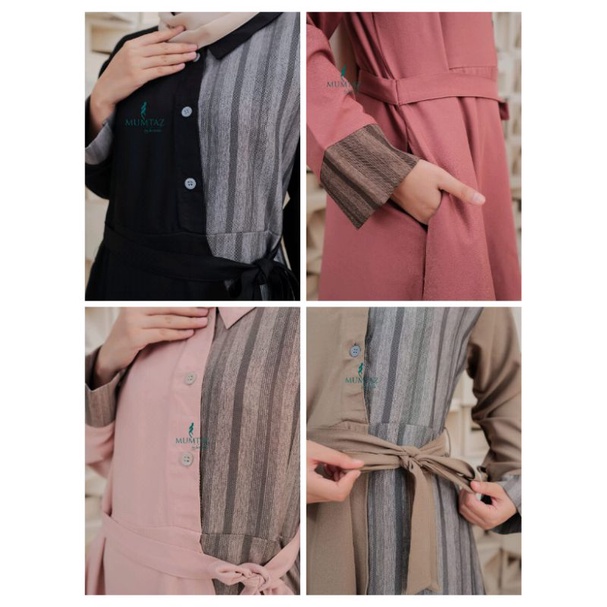 Balqis dan Maudy dress by Mumtaz syakila mix katun dress syari wanita selebgram