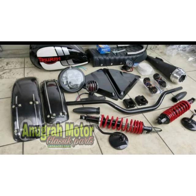 paket japstyle jok japstyle U japstyle spakbor japstyle lampu depan daymaker knalpot japstyle spion