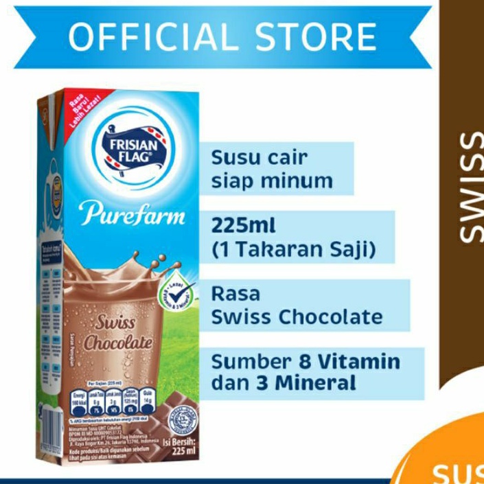 

Frisian Flag Purefarm 225ml coklat strowbery