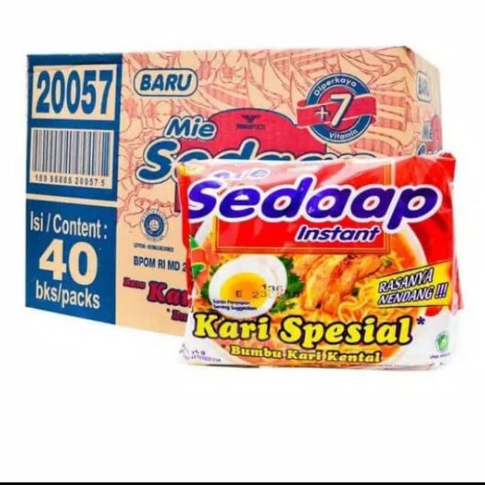 

Terlaris# Mie Sedaap Kari Spesial 1 Dus 40Pcs Mi Instan