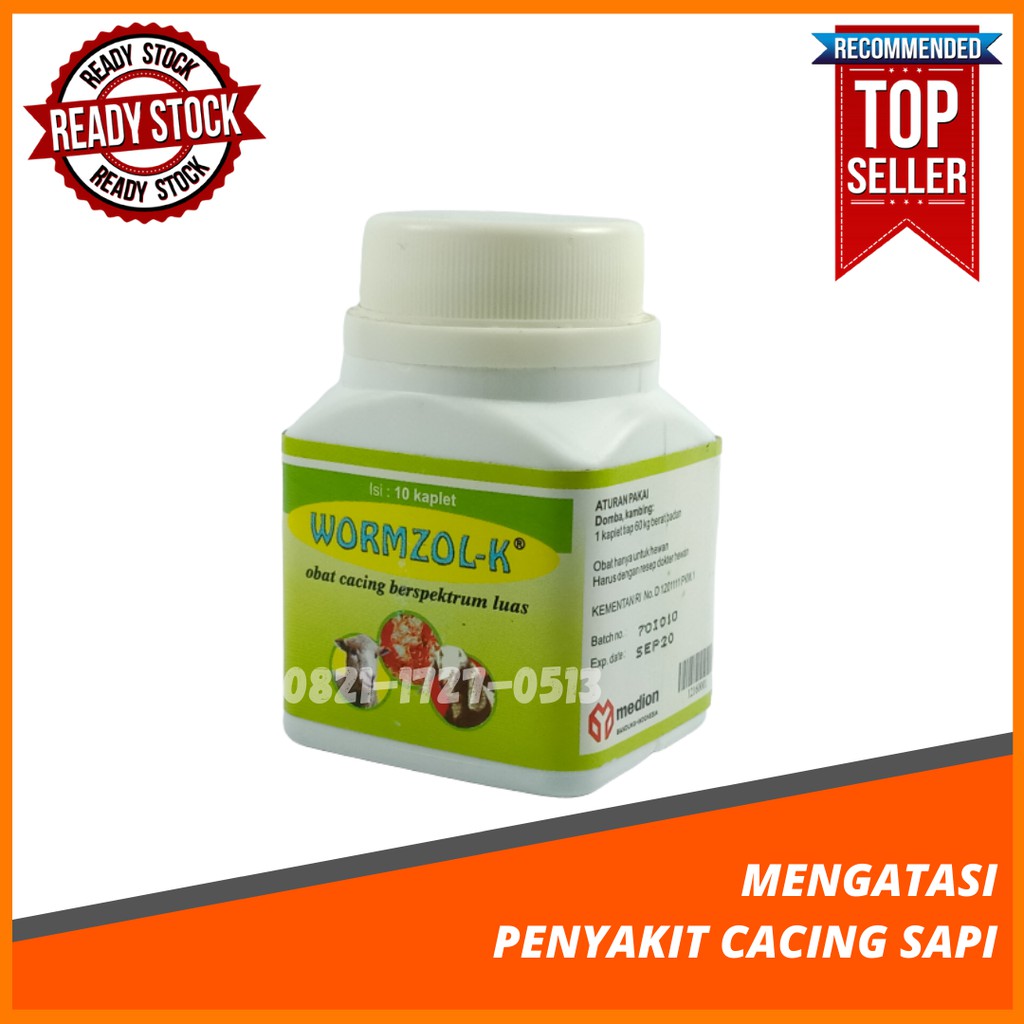 Obat Cacing Sapi Wormzol-K, Obat Cacing Hewan, Obat Cacing Ampuh, Obat Pembasmi Cacing Sapi