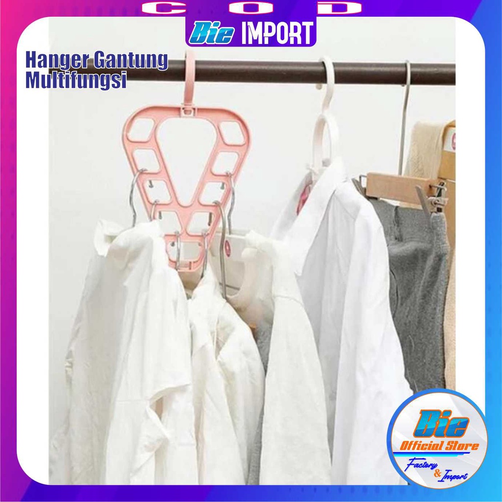 Hanger Gantung Segitiga isi 9 Lubang Impor Best Seller