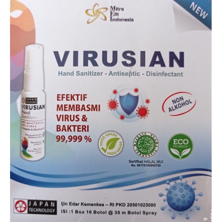 virusian (efektif membasmi virus & bakteri 99.999%)