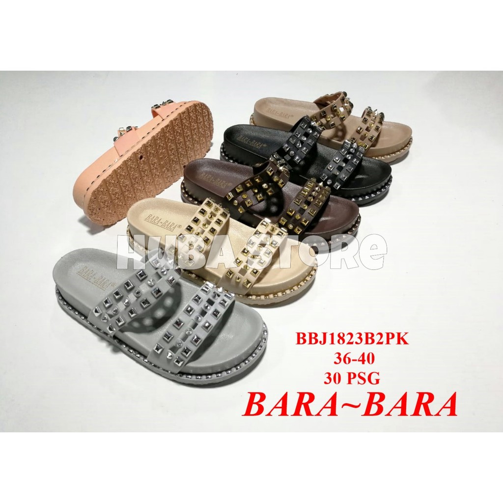 SANDAL SLOP WANITA JELLY SENDAL KOKOP CEWEK KARET IMPORT BBJ1823B2PK