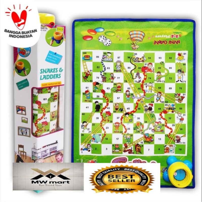 Mainan Snakes Ladders 5834 ular tangga jumbo