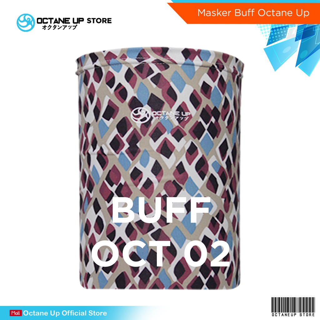 BUFF BANDANA SLAYER SYAL MASKER MOTOR ORIGINAL MULTIFUNGSI OCTANE UP-BUFF OCT 02