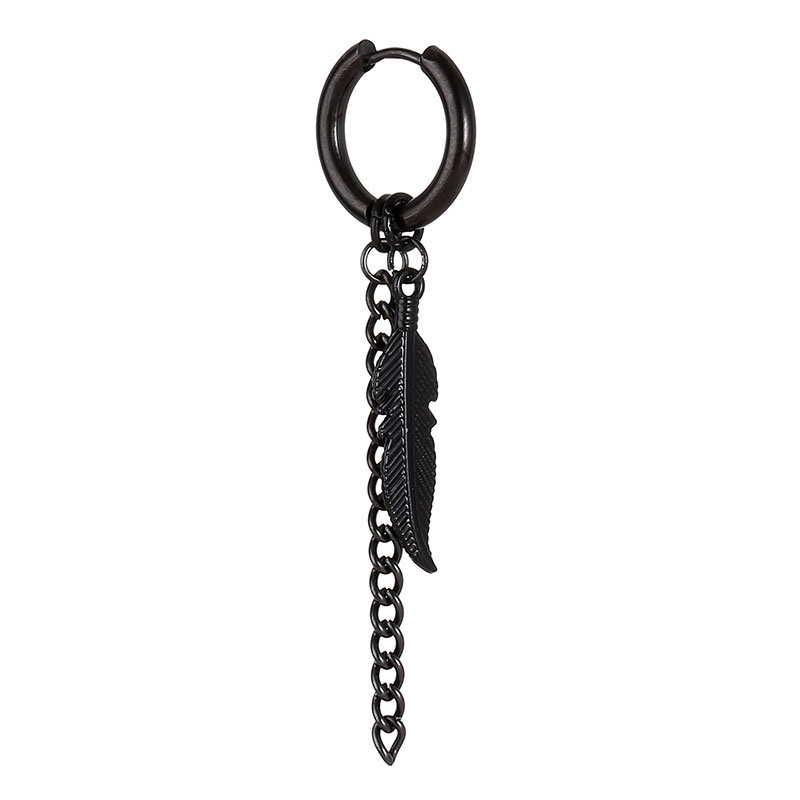 Geometris Rantai Telinga Hoop Anting-Anting Korea Hip Hop Punk Perhiasan Pria Wanita Pesona Anting Fashion Aksesoris