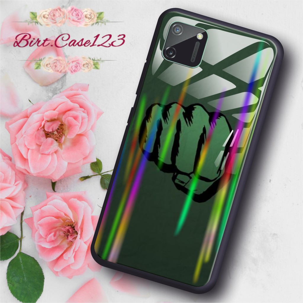 BC Case Gambar HULK back case glass aurora vivo y91 y93 y95 y91c y71 y81 y12 y15 y17 y53 v5 y11 etc