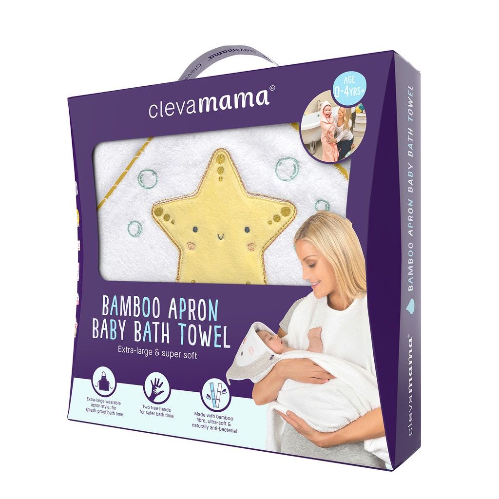 Clevamama Splash n Wrap baby bath towel - Clevamama Handuk bayi