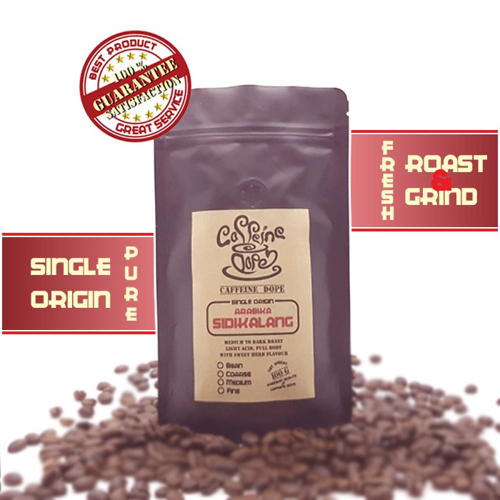 

Kopi Arabika Sidikalang 100 Gram Single Origin - Bean/Biji & Ground/Bubuk