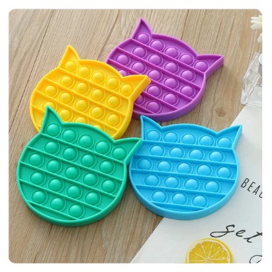 

Pop Its Fidget Bubble CAT / Bentuk KUCING Penghilang Stress Anak