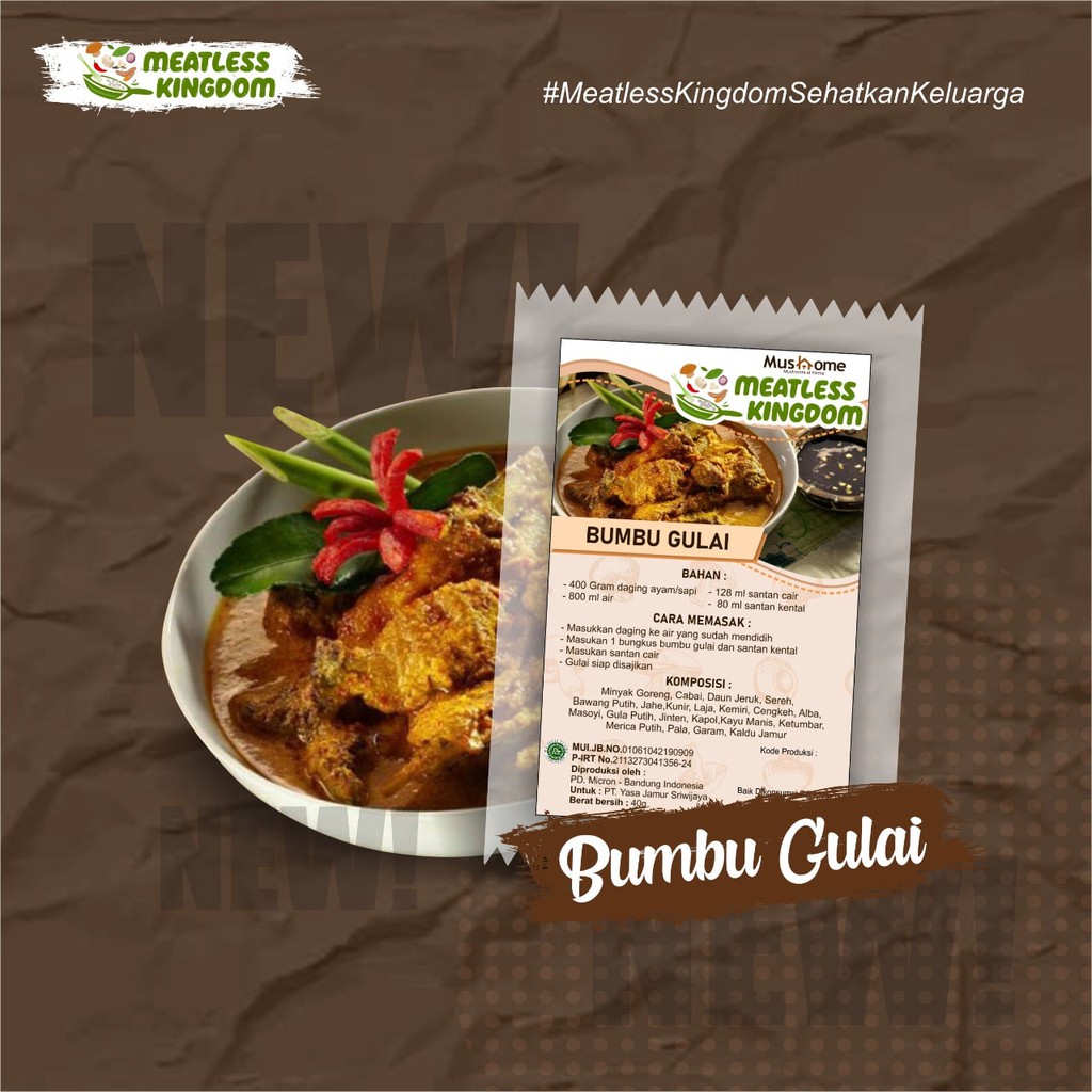 

Bumbu Gulai Non MSG Meatless Kingdom