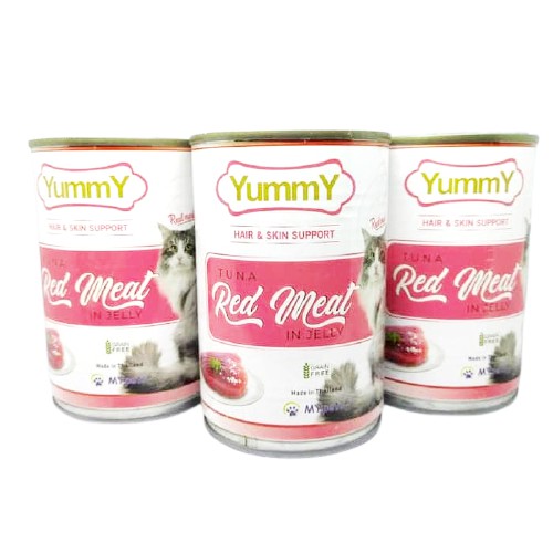 Yummy Kaleng 400gr Tuna Red Meat Makanan Kucing Basah