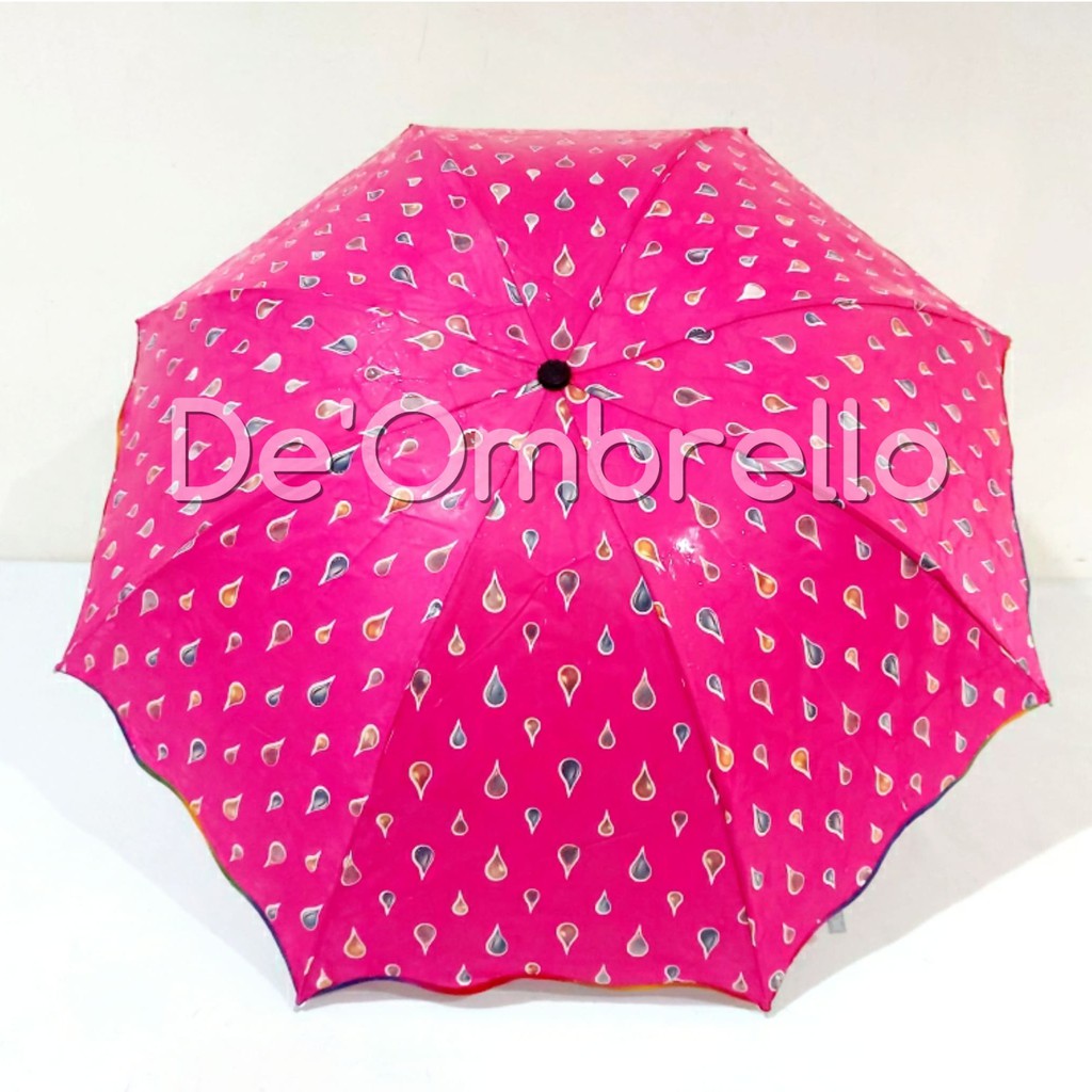 (4)De'Ombrello! Payung Magic Warna Motif Water Drop Anti UV