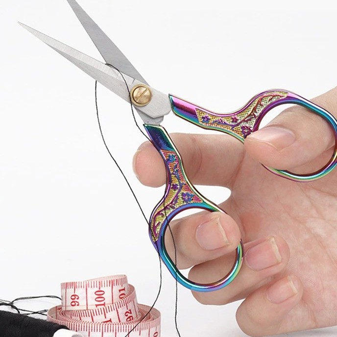 Gunting Benang Sulam Vintage Colorful / Scissors Premium