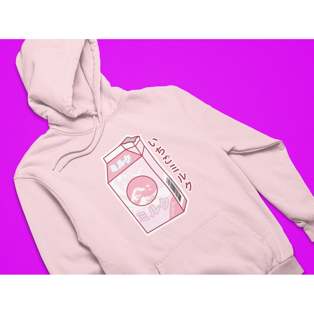 Hoodie Japanese Strawberry Milk Box