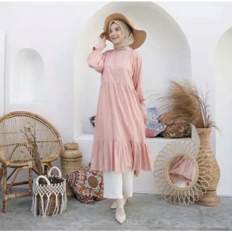 dress wanita murah / gamis muslimah bagus / gaun muslim