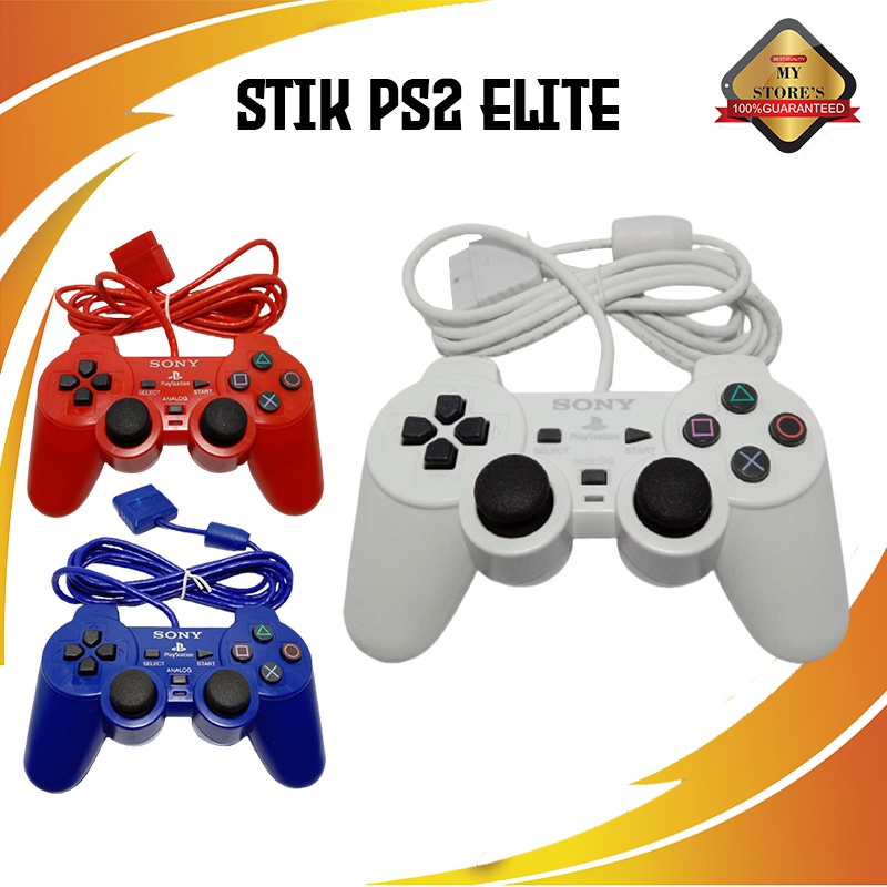 Stick Ps 2 ORIGINAL ELITE / Stik PS 2 OP ELITE / Stik Ps2 Warna / Stik Ps2 Murah / Stik Ps2 Kabel se