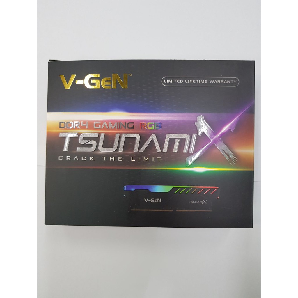 RAM DDR4 V-GeN TSUNAMI X 16GB 2666MHz CL16 (2X8GB) RGB-V OC GAMING VGEN