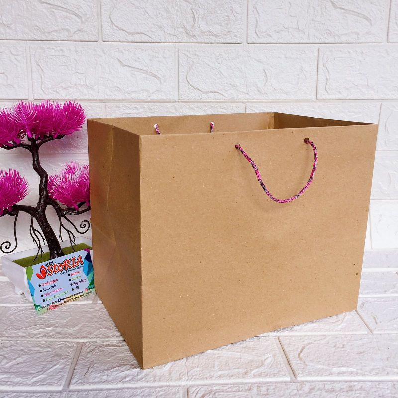 

paper bag nasi bento / paper bag 26x18x21 / mika nasi bento