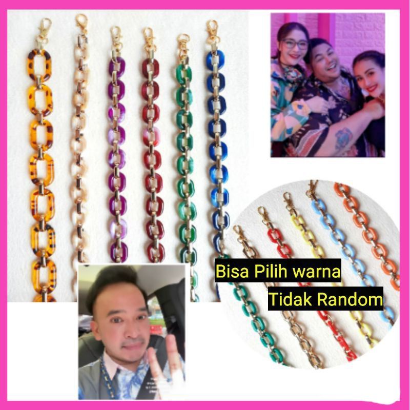 Strap Masker Artis Ayu Ting ting Lanyard Tali Kalung Gantungan Masker Gantungan